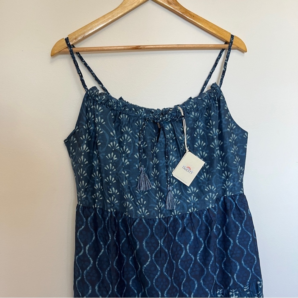 NEW FAHERTY sun chaser maxi dress in sunburst mixed print Size Small - Picture 6 of 8